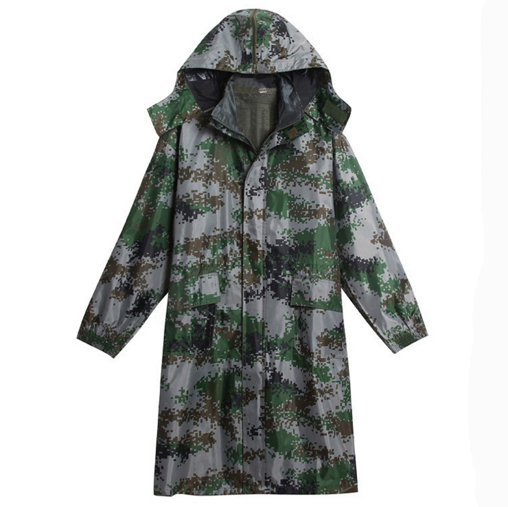 一体式迷彩雨衣